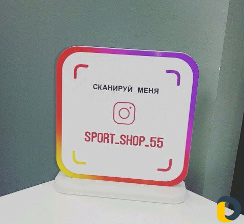 3D Инстаграм визитка