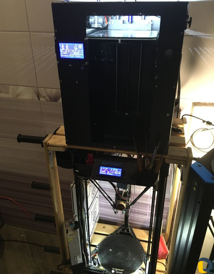 3D печать большая область, 3 принтера в работе