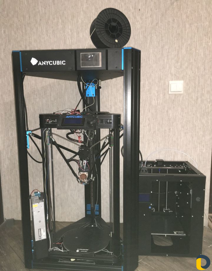3D печать большая область, 3 принтера в работе