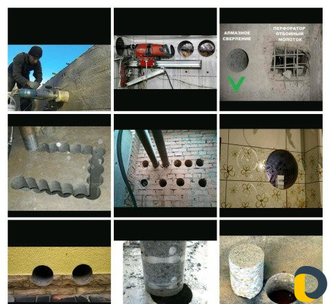 Алмазная бурение и резка стен