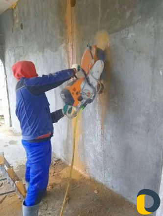 Алмазная резка Бетона приёмов стен