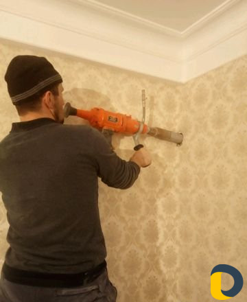 Алмазная резка стен и сверление стен без грязи и п