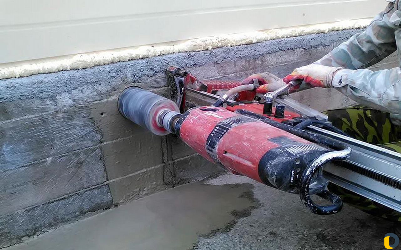 Алмазное бурение бетона