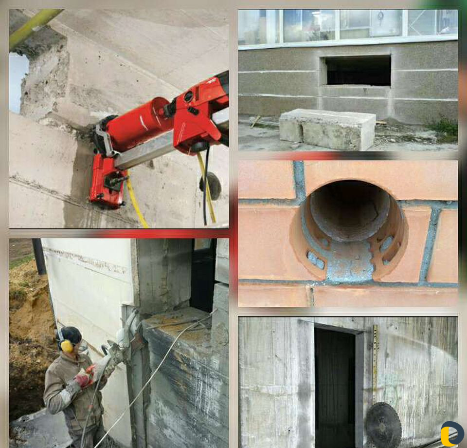 Алмазное бурение без пыли и грязи резка