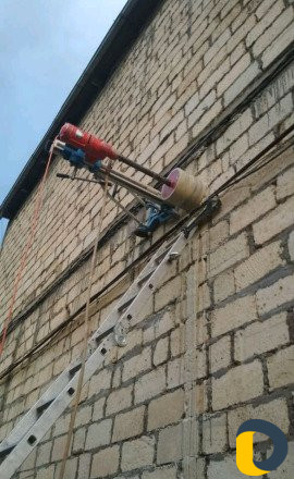 Алмазное сверление и резка стен