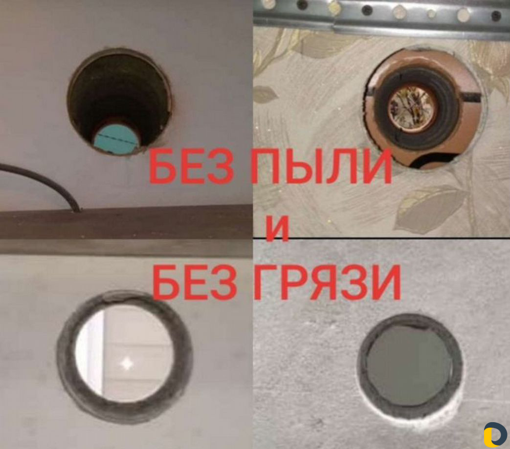 Алмазное сверление, резка стен проемов, штраба