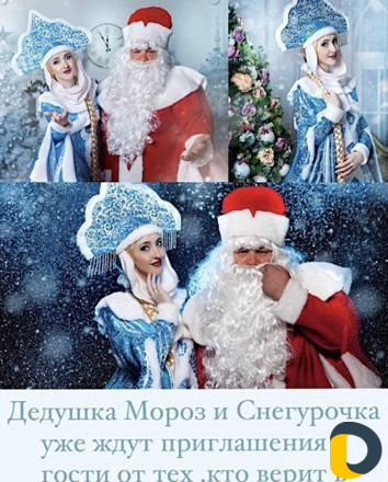 Аниматоры Дедушка Мороз и Снегурочка