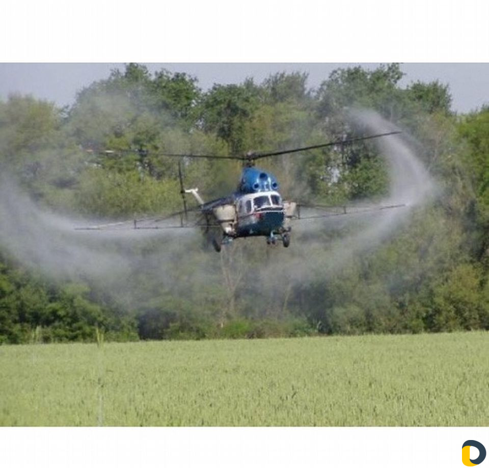 Авиационно-химические услуги вертолётами Ми-2