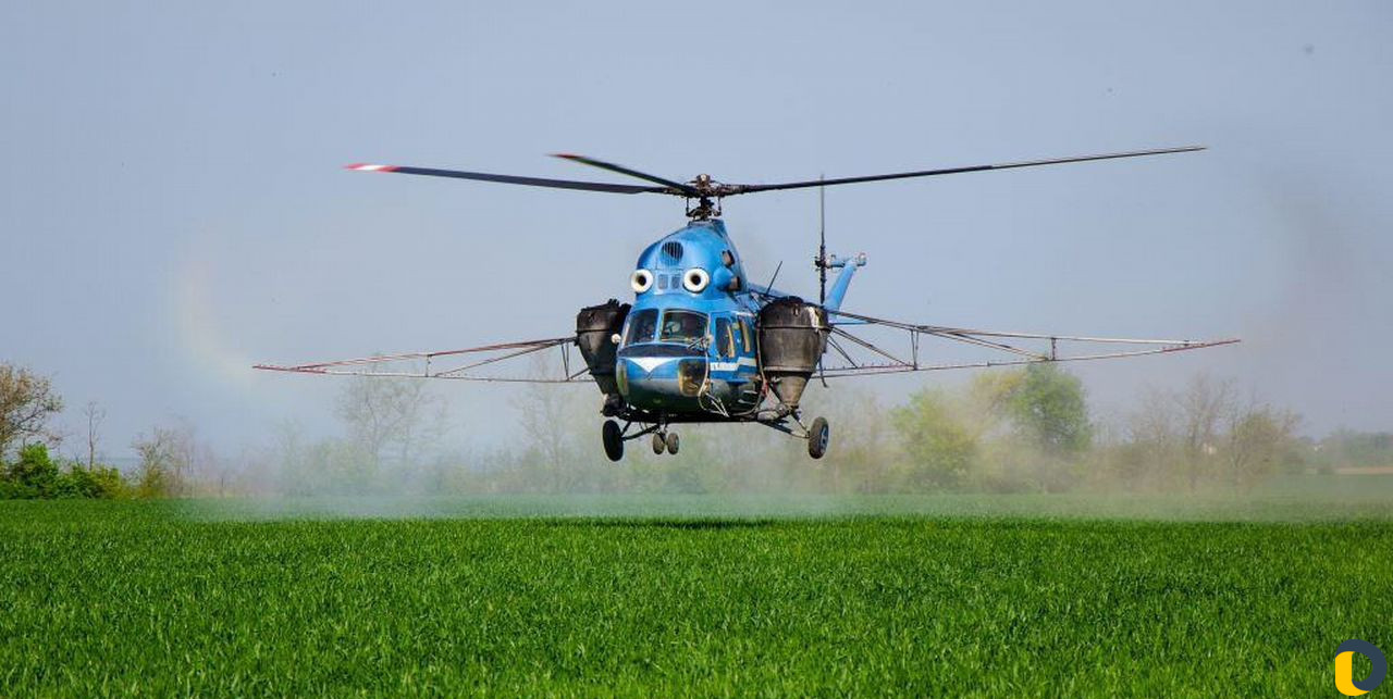 Авиационно-химические услуги вертолётами Ми-2