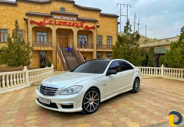 Авто Прокат на свадьбу Мерседес жемчуг w221 аренда