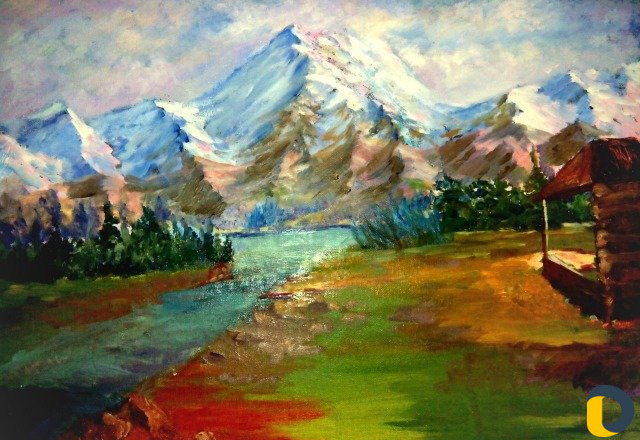 Барельеф, росписи на стенах и рисование картин