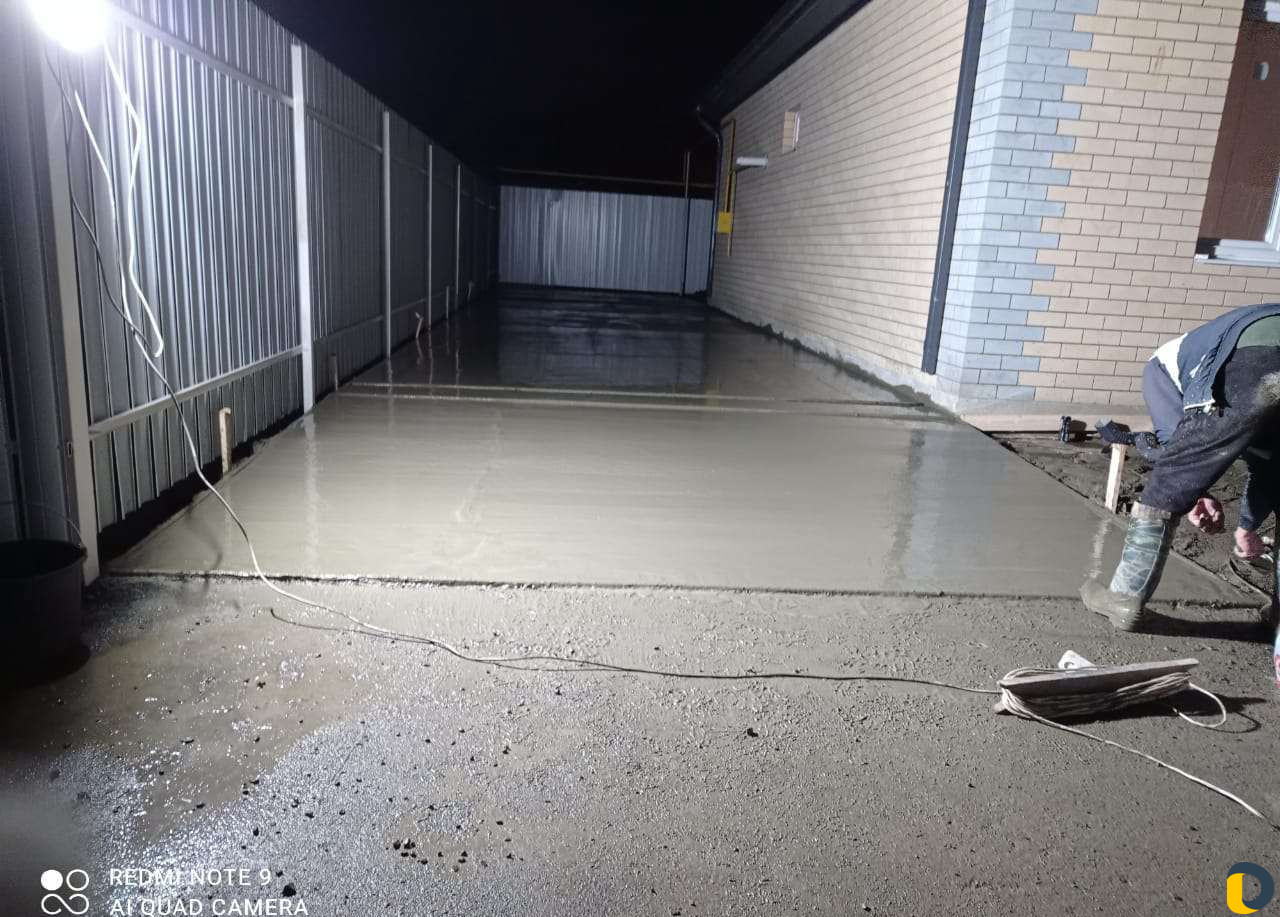 Бетонирование дворов