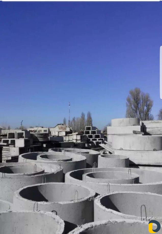 Бетонные кольца и крышка