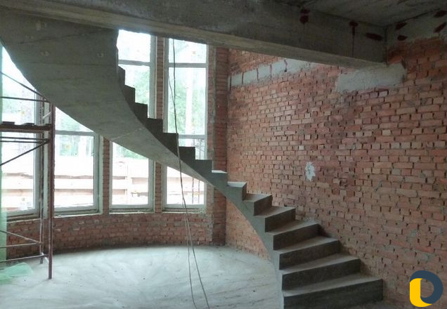 Бетонные работы лестницы монолит и т. д