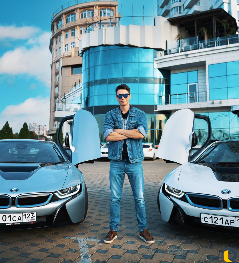 BMW i8 спортивный авто, съемки, свадьбы кино инста