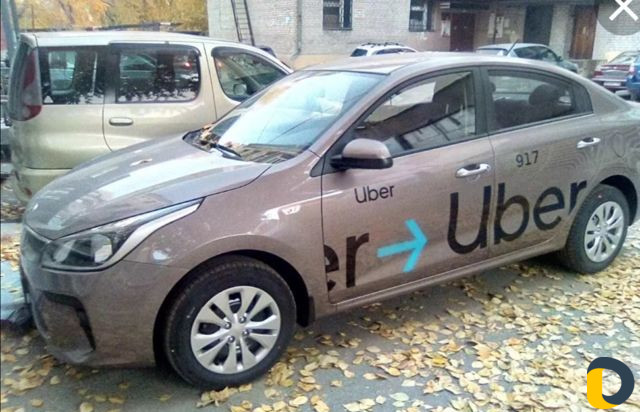 Брендирование машины Uber