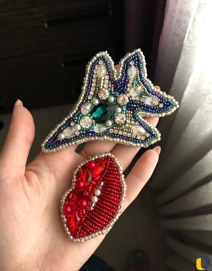 Брошь ручной работы под заказ