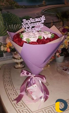 Букеты из мыльных роз