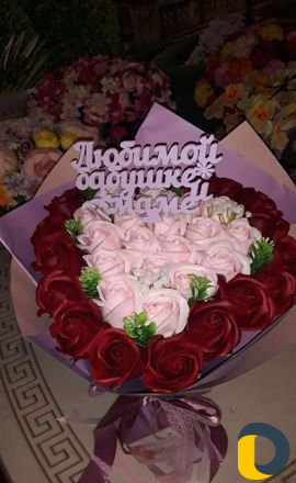 Букеты из мыльных роз