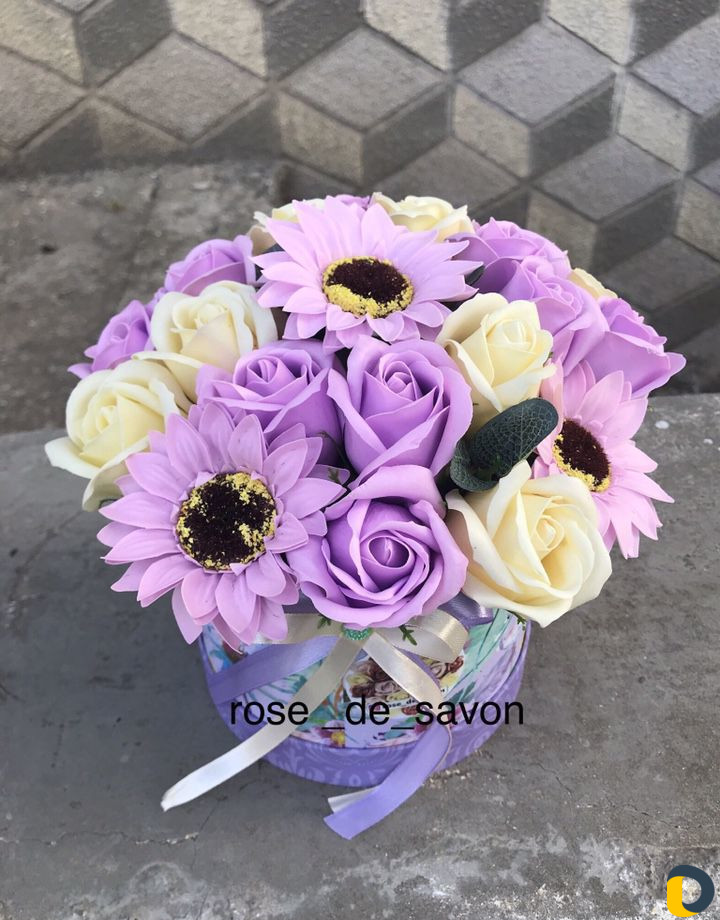 Букеты из мыльных роз