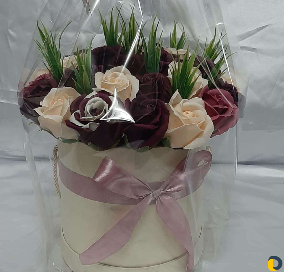 Букеты из мыльных роз
