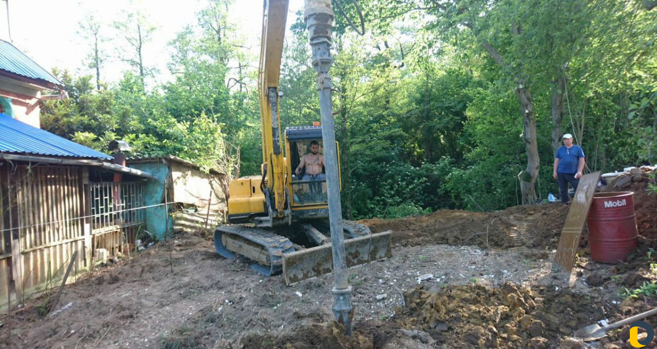 Бурение под фундамент экскаватор