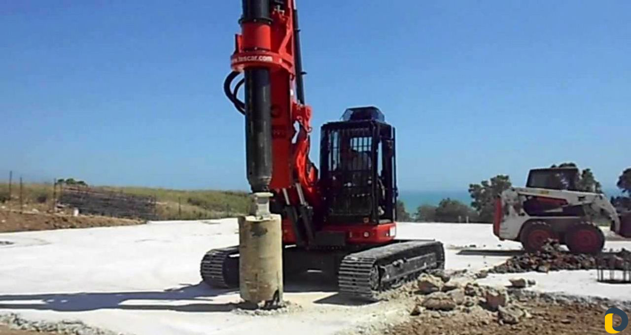 Бурение под фундамент экскаватор