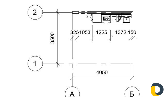 Чертеж плана помещения