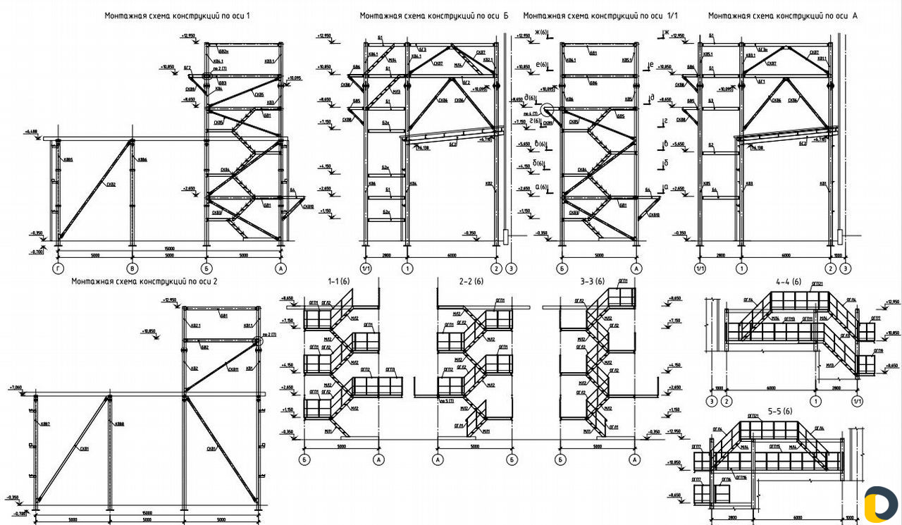 Чертежи, планы, схемы, км, кмд, кж, ар в autoсad