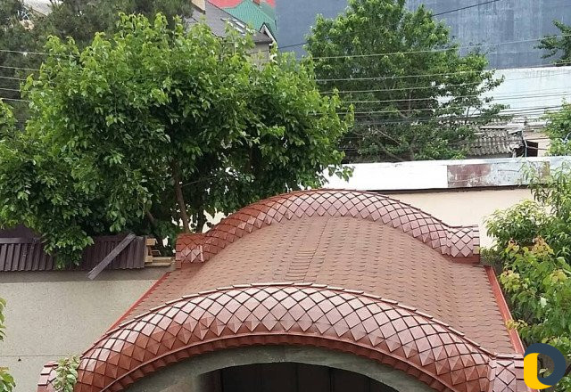 Чешуя на арку и забор, Изготовление куполов