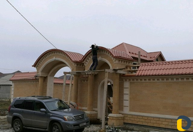 Чешуя на арку и забор, Изготовление куполов