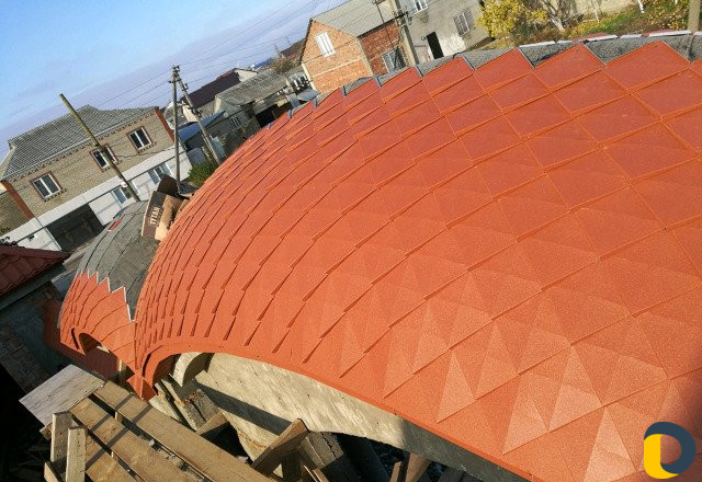 Чешуя на арку и забор, Изготовление куполов