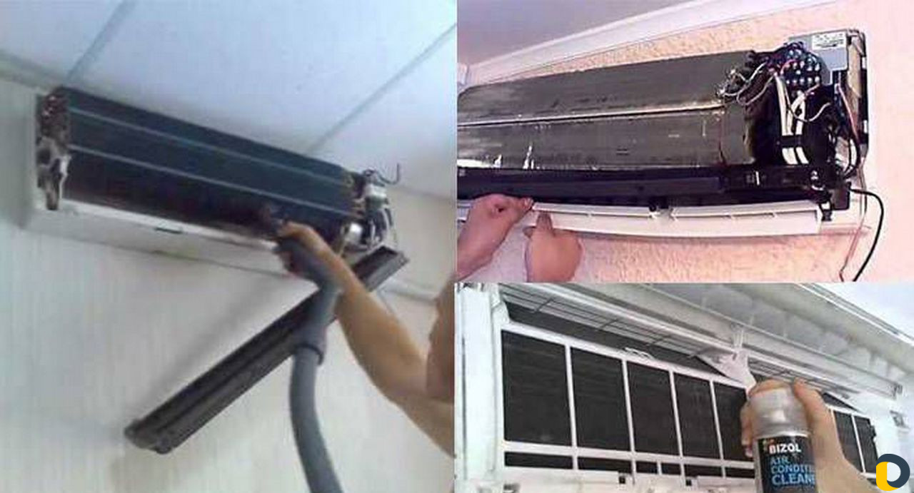 Чистка сплит систем, ремонт сплит систем