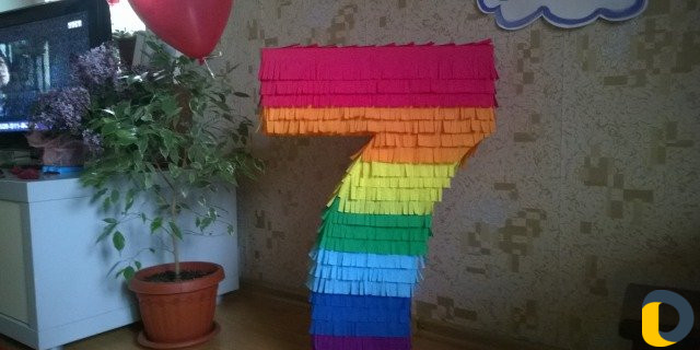 Цифры объемные для праздников и др высота 75см