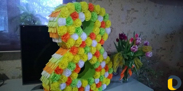 Цифры объемные для праздников и др высота 75см