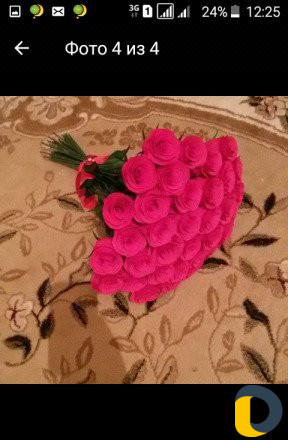 Цветы из гоф бумаги