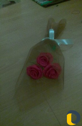 Цветы из гоф бумаги