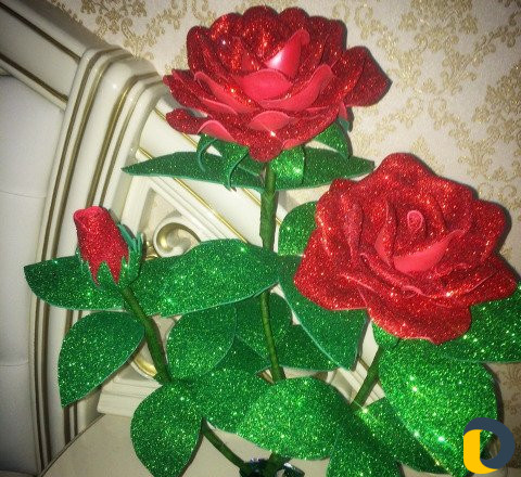 Цветы на заказ из фоамирана от