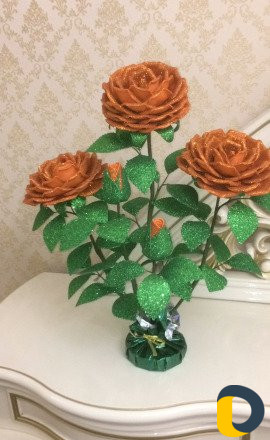 Цветы на заказ из фоамирана от
