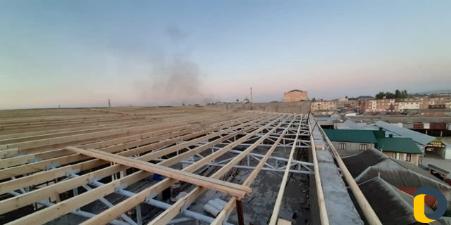 Делаем крыши болших здании