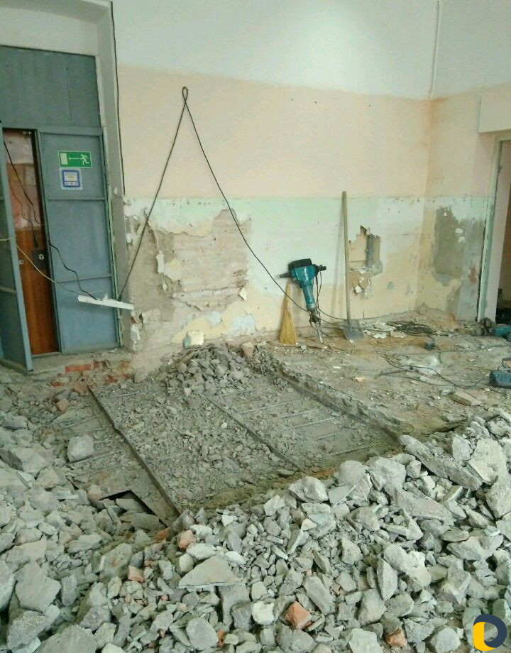 Демонтаж, слом стен, снос, строений