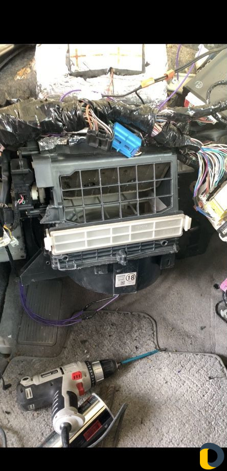 Доработка печки toyota alphard