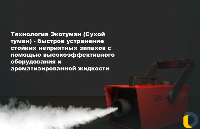 Экотуман. Устранение запахов в авто и помещениях