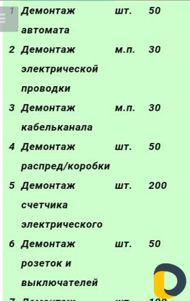 Электрик Демонтаж