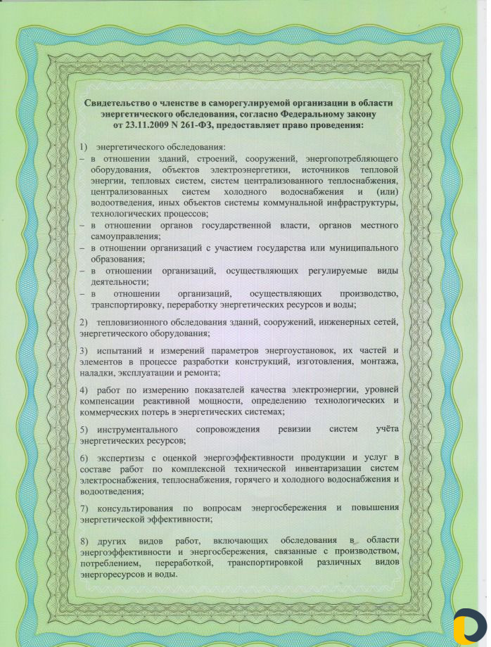 Энергетический паспорт, энергоаудит