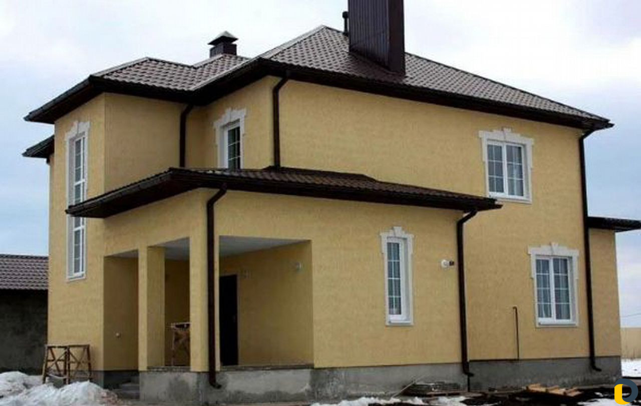 Фасадные работы. Штукатурка короед