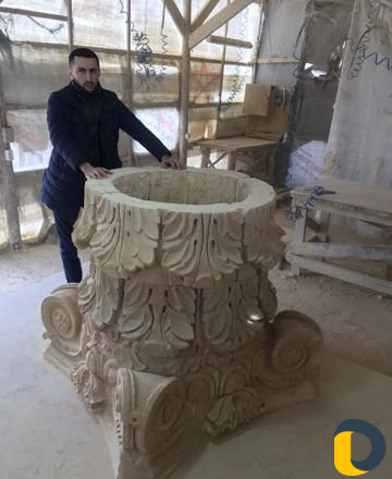 Фасадный декор из натурального камня ручной работы