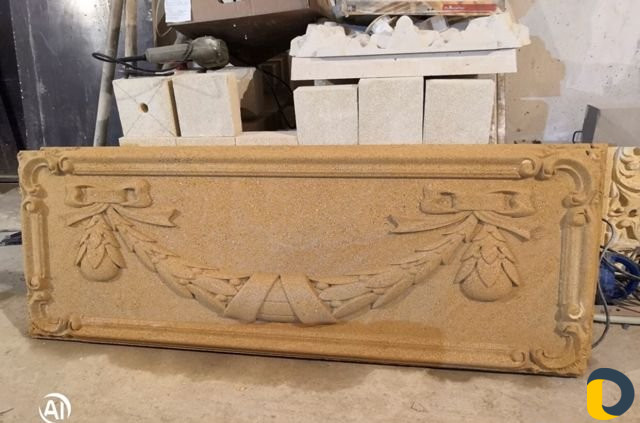 Фасадный декор из натурального камня ручной работы