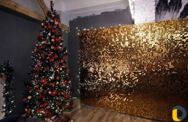 Фотозона из пайеток