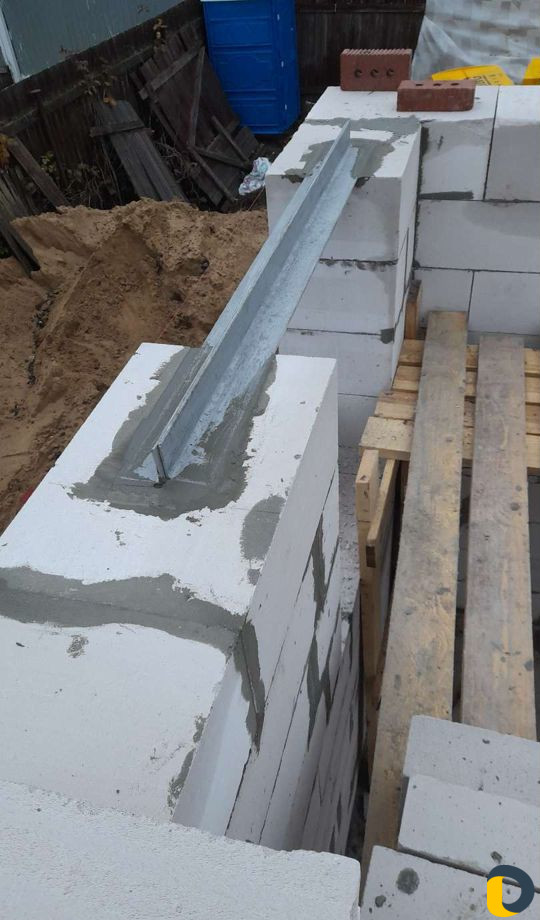 Фундамент капать кладка газовая блоки укла